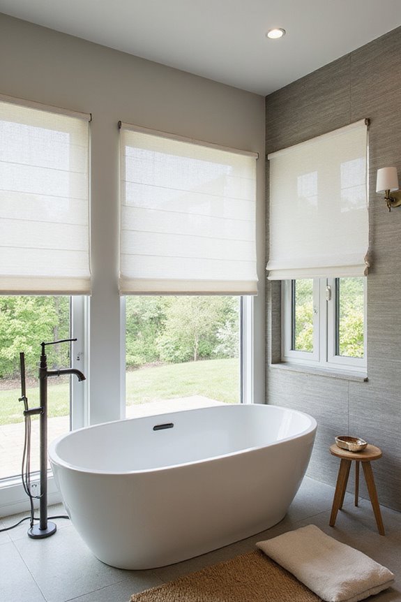 bathroom window treatment ideas