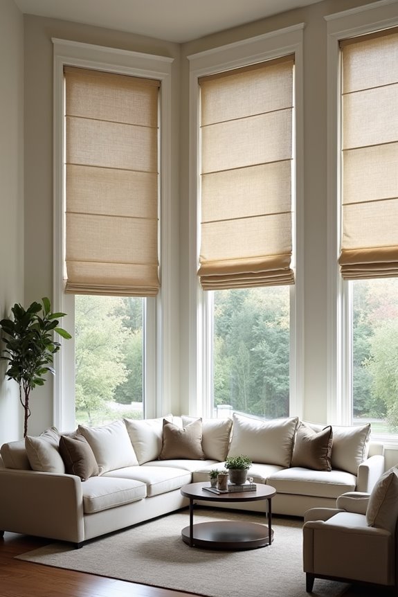 quilted window treatments selection