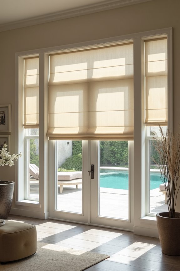 roman shades for patios