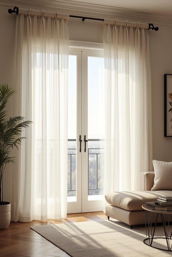 sheer curtains with valance
