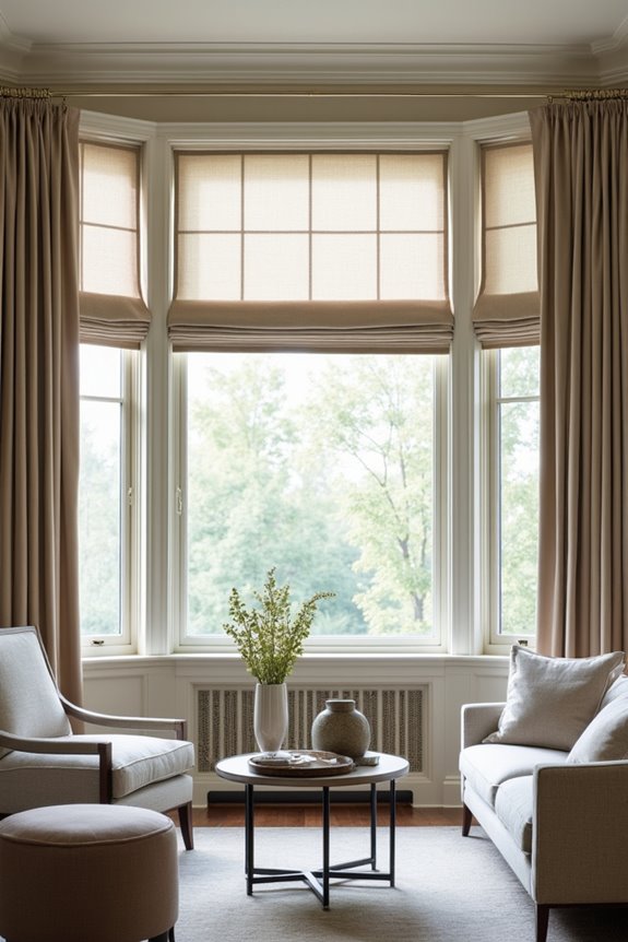 stylish bay window curtains