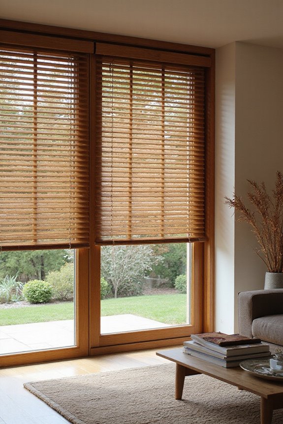 stylish functional wooden blinds