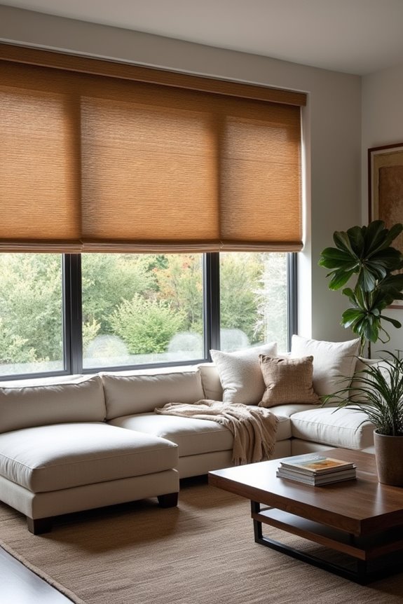 wooden blinds for living room