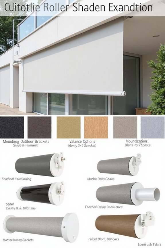 custom outdoor roller shades