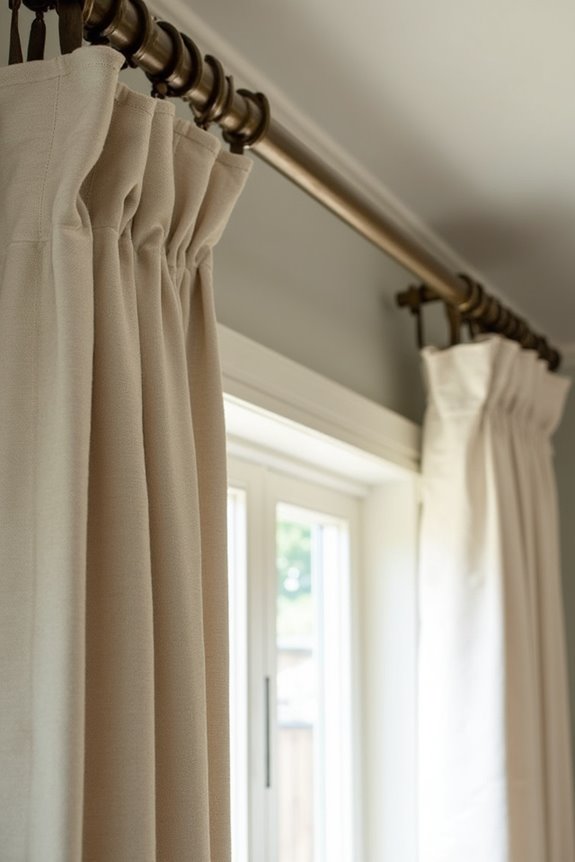 high ceiling window treatment installation