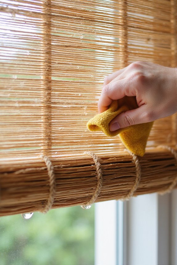 moisture management for bamboo shades