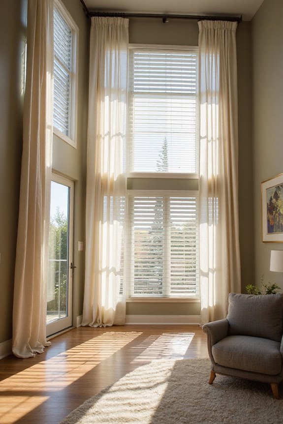 vertical elegance through drapery